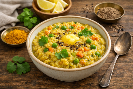 Bowl of Ayurvedic kitchari